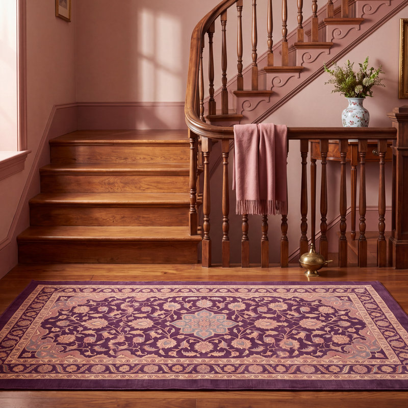 Tapis Canyon2 traditionnel persan audacieux, de couleur or, rose, gris, ivoire, lavable à la machine, antidérapant, à poils courts, pour l'intérieur et l'extérieur, adapté aux animaux domestiques, idéal pour le salon, la chambre, la salle à manger, l'entrée, le couloir ou le bureau.