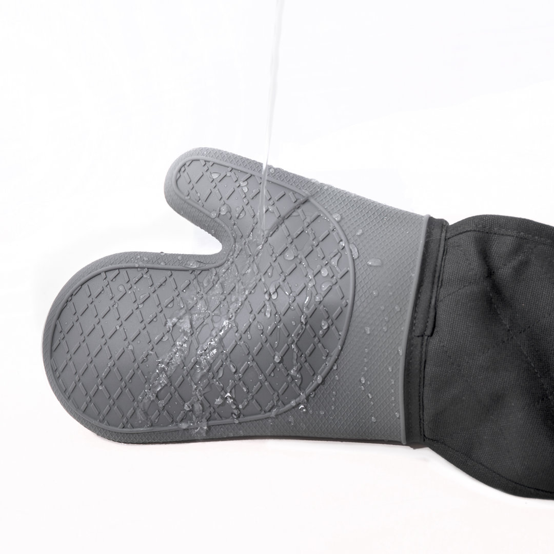 MasterClass Waterproof Silicone Double Oven Gloves with Thumbs