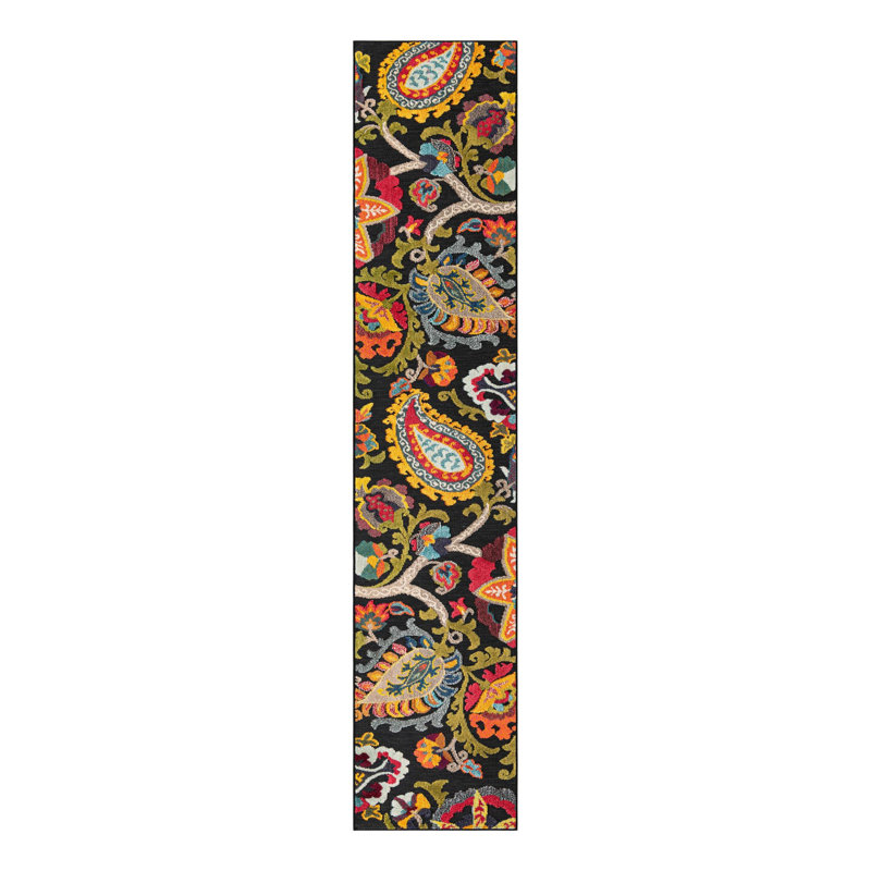 Tapis Bungalow Rose Nahla Caimin, Tapis de couloir 2 pi 7 po x 12 pi