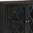 Newhalem Black Console Table with Shelf Inside