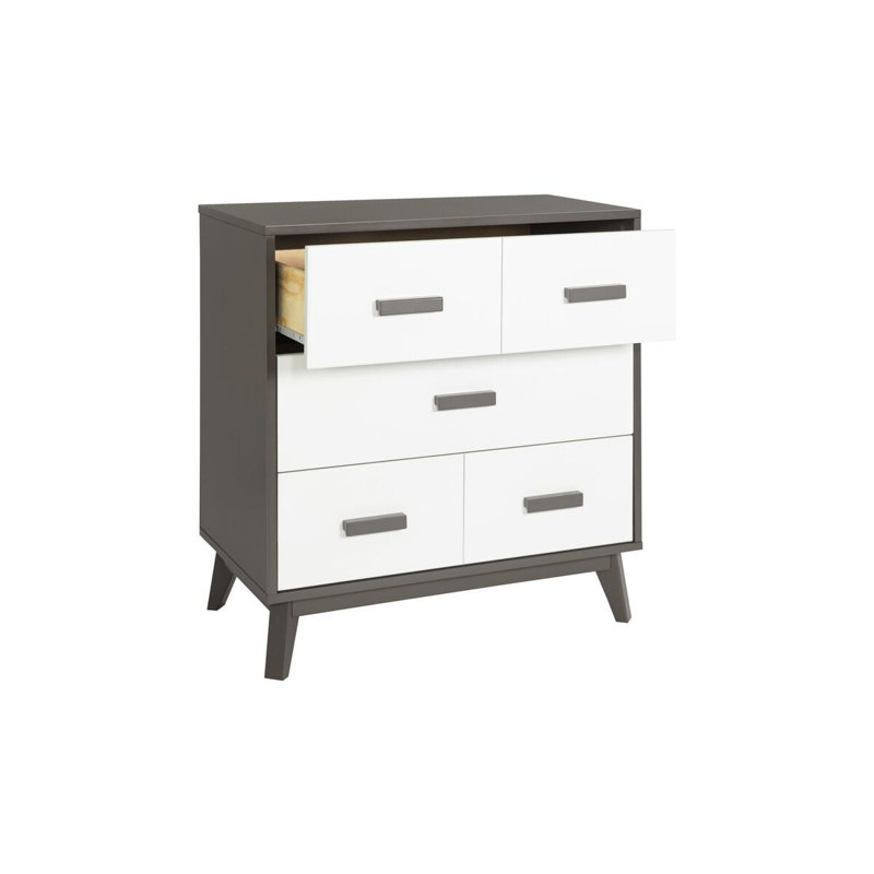 Scoot 3 Drawer Changing Table, Slate/White