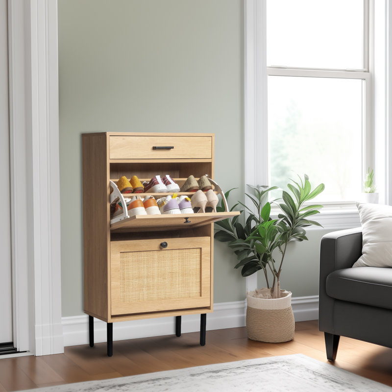Armoire à chaussures, Bois naturel