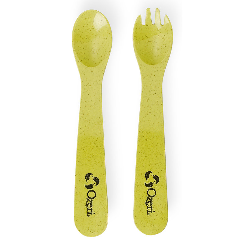 Earth Dish Set For Kids, Made from Plant-Derived and Natural Materials, Green