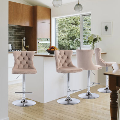 360°Swivel Adjustable Counter Height Bar Stools