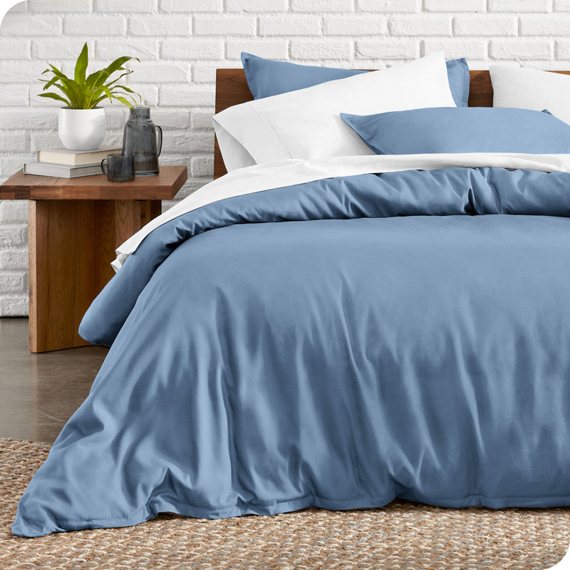 Premium Modern & Contemporary Polyester Duvet Cover & Insert, King Comforter + 3 Additional Pieces, Coronet Blue