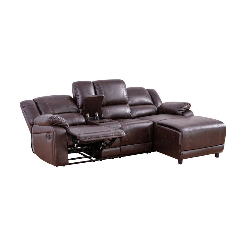Canapé modulaire en cuir 2 pièces Ilsedore