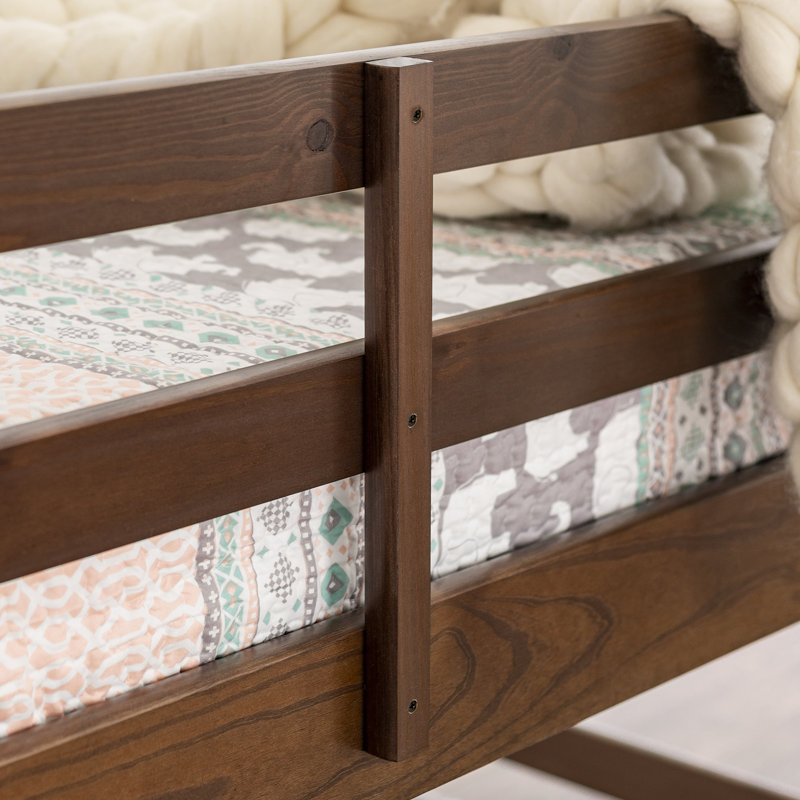 Fergerson Twin Solid Wood Standard Bunk Bed by Viv + Rae, Walnut