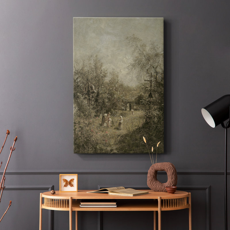 Paysage rétro CLxxv - galerie Cavas enveloppé, H 48 po x l 32 po