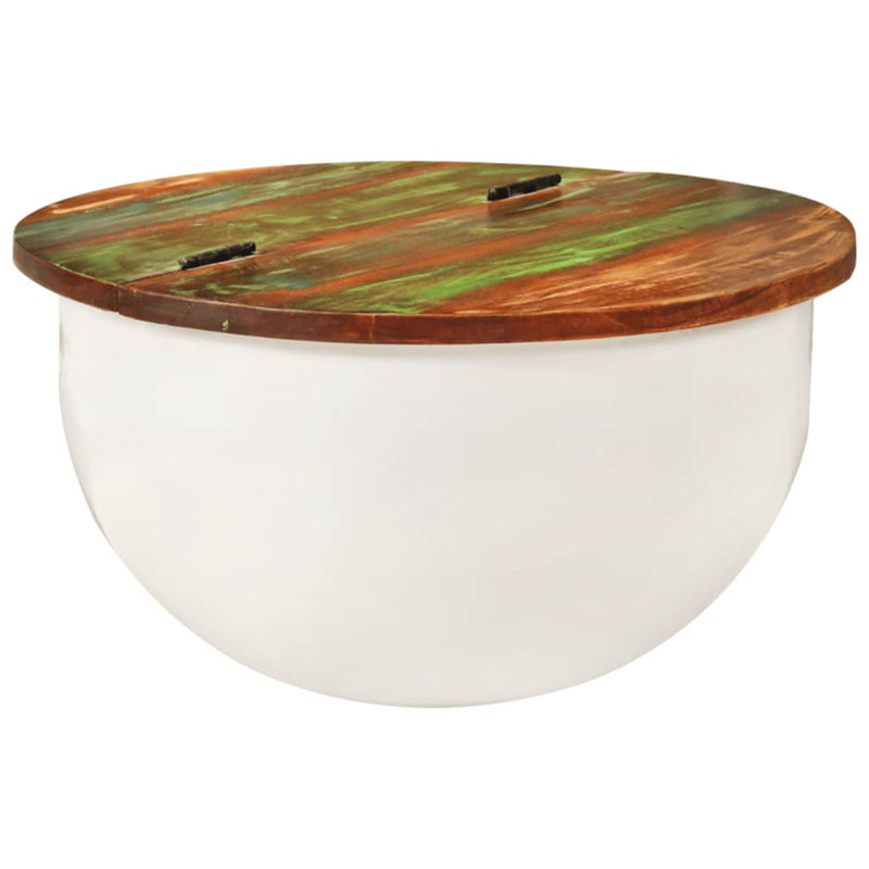 Dayne Coffee Table with Storage, White
