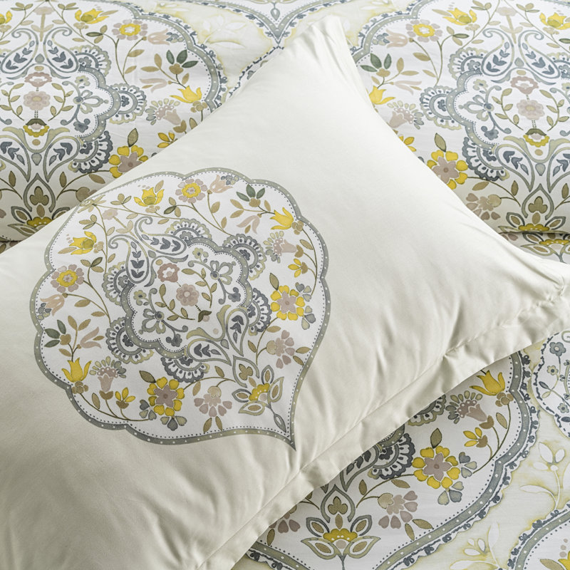 Taie d'oreiller réversible 100% coton à densité de tissage 210 fils Gracia