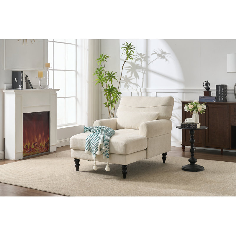 Canapé inclinable de loisir d'intérieur rembourré, Blanc