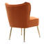 Dominique Velvet Wingback Chair-331997856