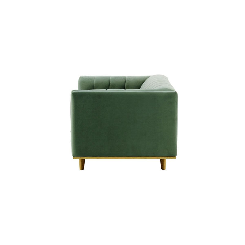 Banisha 2 Seater Velvet Sofa, Green