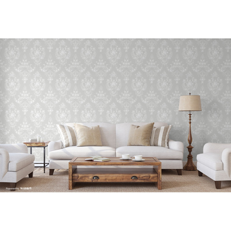 Bainbridge 10m x 53cm Wallpaper Roll, Silver