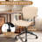 Pu Leather With Modern Walnut  Office Chairs-1895704099