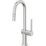 Pull-Down Prep/Bar Faucet With Button Sprayer