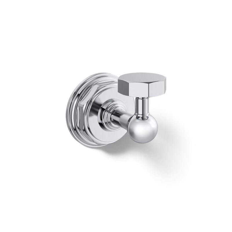 Pinstripe® Wall Mounted Robe Hook, Polished Chrome