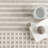 Yulia Geometric Bands Machine Washable Area Rug-2001026628