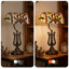 14" Vintage Tiffany Bankers Lamp With Dragonfly Stained Glass Shade (Bulb Include)