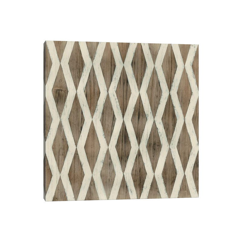 Driftwood Geometry VIII by June Erica Vess - Wrapped Canvas Painting, 93.98 cm H x 93.98 cm W x 3.175 cm D
