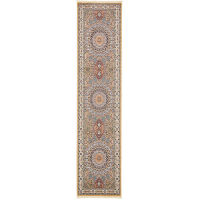 Tapis oriental beige / bourgogne Jackson