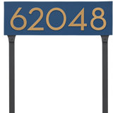 Floating 1-Line Lawn Address Sign
