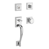 Napa Handleset with Single Cylinder Deadbolt and Door Knob and Rosette