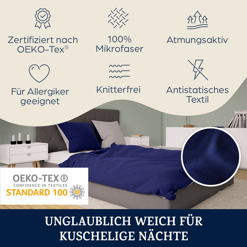 Polyester Unicoloured Duvet Cover Set with Pillow Shams