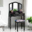 Ensemble coiffeuse avec tabouret et miroir Django-30960291