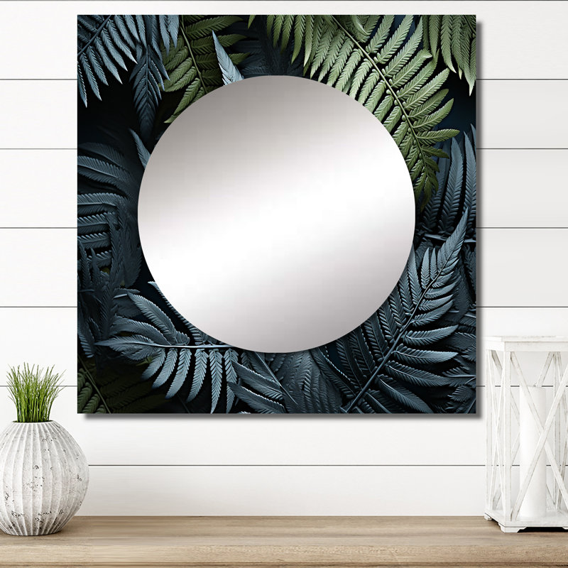 Jaterious - Art mural miroir de salon, 36 po x 36 po