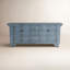 Crafton 4-door Reclaimed Pine Wood Blue Sideboard Buffet 