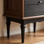 Armoire de rangement à porte française rétro en verre
