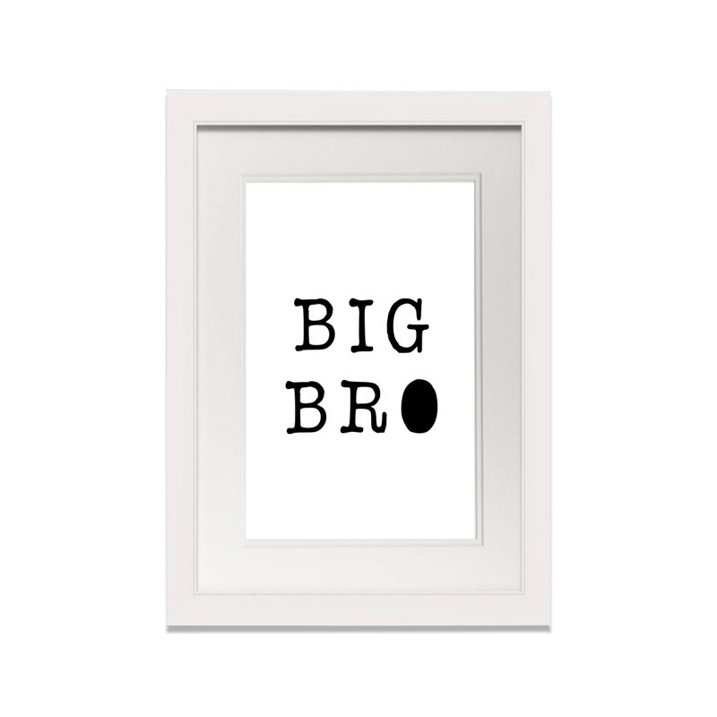«Big Bro», art encadré, H 30 po x l 20 po x P 1 po