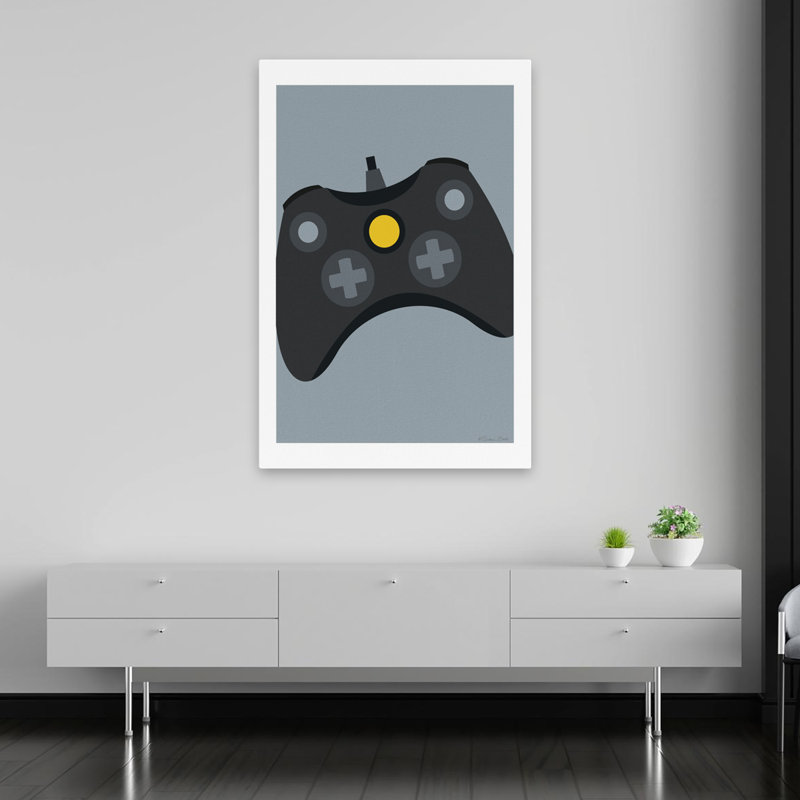 Controller IV - Contemporary Xbox Controller Gaming Device Modern Console Controller Art, 60" H x 40" W