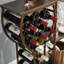 Bar Armoire à vin avec porte-verres à vin à 5 niveaux-1210157629