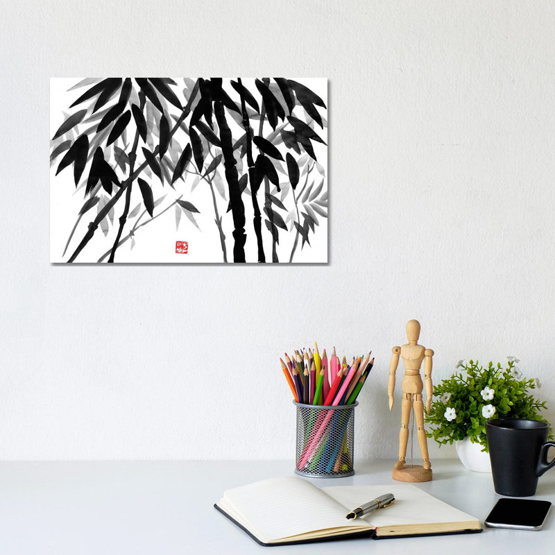 Bamboo Forest by Péchane - Wrapped Canvas Gallery-Wrapped Canvas Giclée, 20.32 cm H x 30.48 cm W