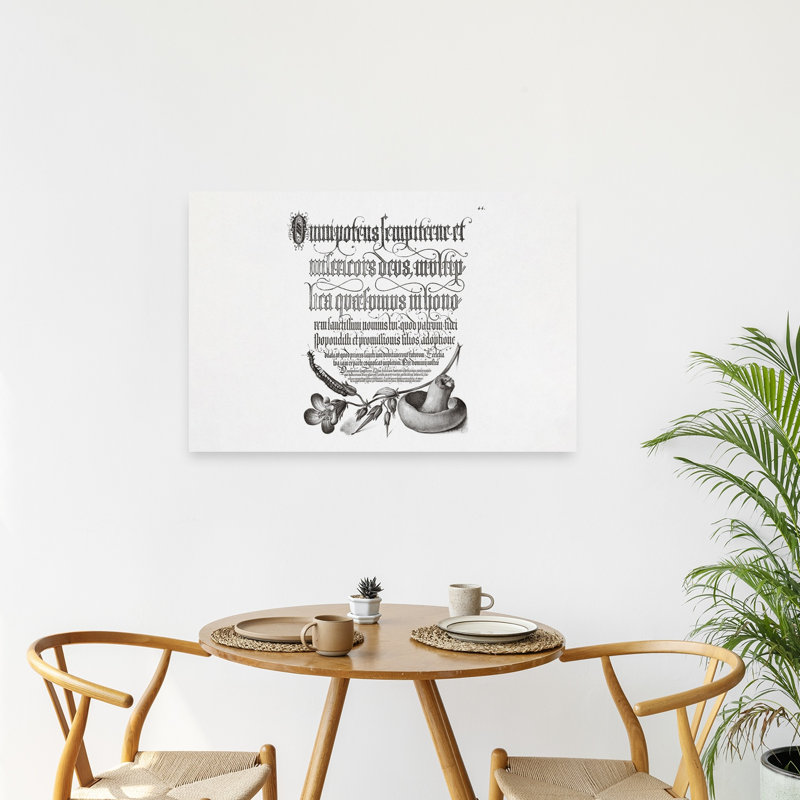 Affiche murale contemporaine abstraite de mille-pattes, H 24 po x l 36 po