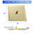 8" Wall or Ceiling-Mount Ultra Thin Rainfall Shower Head 2.5 GPM Square Overhead Shower-101692281