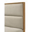 1 lit plateforme avec rangement et tête de lit tapissier ultra-moelleux avec deux tiroirs de rangement en bois massif et meubles de chambre à coucher en bois naturel