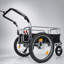 Remorque 3-en-1 pour vélo utilitaire robuste avec pneus larges de 20 po x 2,6 po, capacité de 150 lb, structure en acier, poussette convertible et chariot à tirer