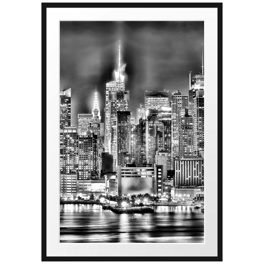 Gerahmtes Poster Skyline von New York