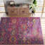 Christa Floral Fuchsia/Blue Area Rug-375401302