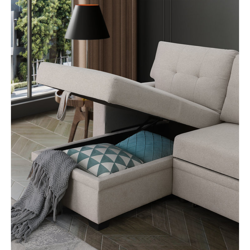 Canapé-lit modulaire convertible Modern, Beige