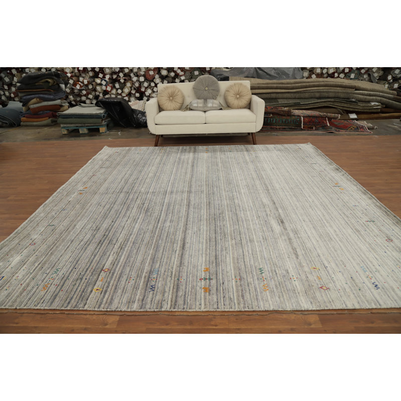 Tribal Gabbeh Style Square Area Rug 10x10