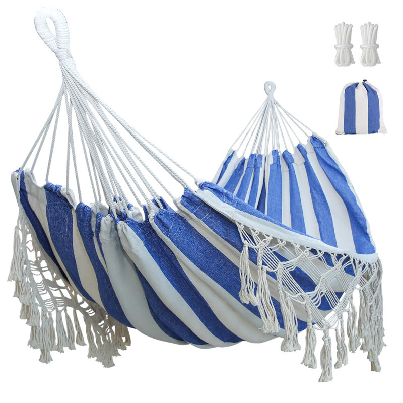 Caislin Classic Hammock, Blue/White