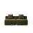Compression Sectionals, Green Chenille Modular Sofa for Modern Home
