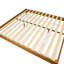 Structure de lit plateforme double avec 4 pieds en bois massif et 2 pieds centraux supplémentaires - finition chêne-384336242-384336243