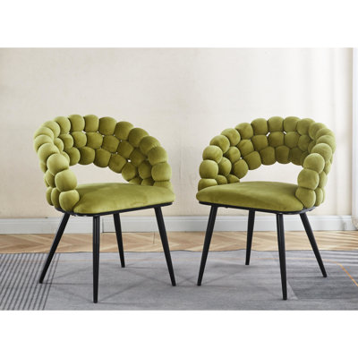 Chaise avec coussin moelleux et design élégant pour le salon, le bureau, la chambre à coucher 2 pièces
