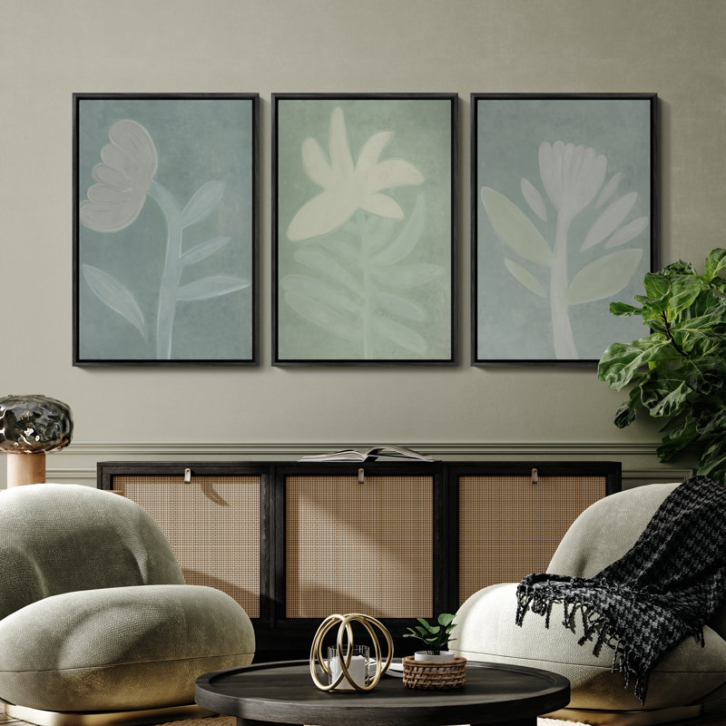 Art mural encadré, rétro, antique, classique pour chambre à coucher - 16 po x 24 po x 3 panneaux, Noir, H 24 po x l 16 po
