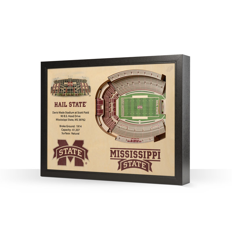 Traditional Entertainment Wall Decor, Mississippi State Bulldogs